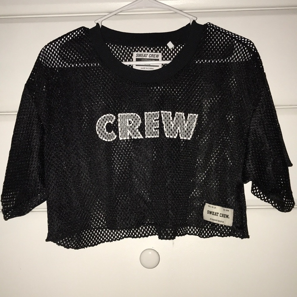 see-through crop top